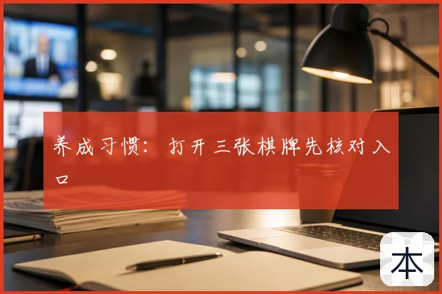 养成习惯：打开三张棋牌先核对入口
